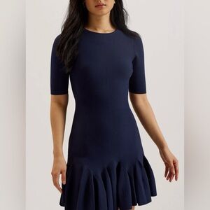 Ted Baker London Deep Blue Midi Dress